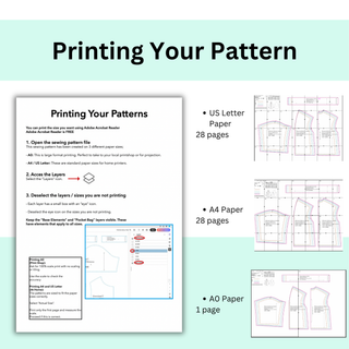 Kimono Jacket Pattern (Short Robe) | Slouchy Kimono Jacket Sewing Pattern  (PDF)