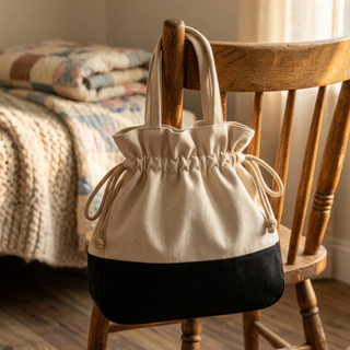 Bucket Bag Sewing Pattern | Drawstring Project Bag Pattern PDF