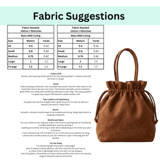 Bucket Bag Sewing Pattern | Drawstring Project Bag Pattern PDF