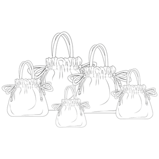 Bucket Bag Sewing Pattern | Drawstring Project Bag Pattern PDF