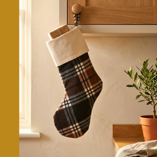 Christmas Stocking Sewing Pattern PDF — Contrast Cuff Design, 5 Sizes XS–XL