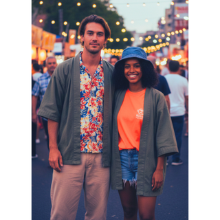 Womens and Mens Kimono Jacket Pattern PDF Set | Couples Japanese Jacket Sewing Patterns | Easy & Beginner Friendly (Digital Download)