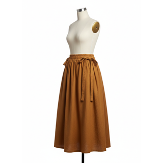 Gathered Skirt Sewing Pattern | Easy Beginner Gather Skirt with Pockets