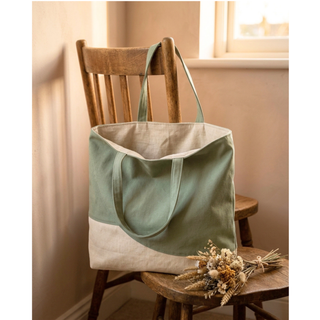 Tote Bag Sewing Pattern PDF — Flat Base Design, 5 Sizes XS–XL