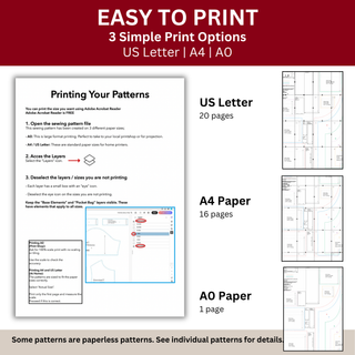 Japanese Sewing Pattern Bundle | 20+ Kimono, Haori, Yukata & Japanese PDF Patterns (Beginner Friendly)