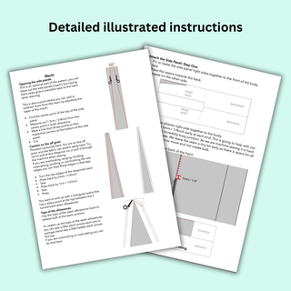 Detailed illustrated instructions for Men’s Haori Pattern sewing process.