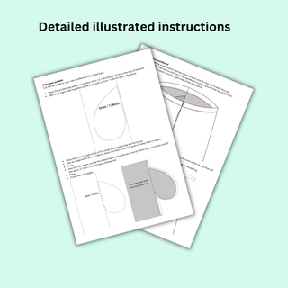 Gathered Skirt Sewing Pattern | Easy Beginner Gather Skirt with Pockets