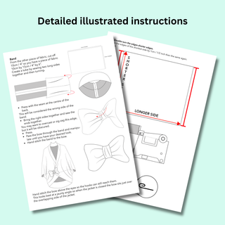 Detailed illustrated instructions for Cape Jacket Sewing Pattern providing guidance on assembling the cape.