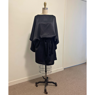 Kimono Dress Sewing Pattern displayed on a dress form, showcasing the elegant wrap style and wide sleeves.