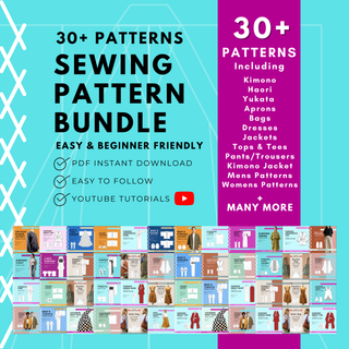 Whole Shop Sewing Pattern Bundle | 30+ Easy Sewing Pattern PDFs (Beginner Friendly)