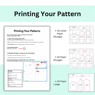 Men's Kimono Jacket Sewing Pattern | Kimono Jacket Size XXS - 3XL