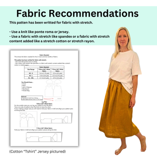 Oversized Tee T-Shirt Sewing Pattern | Japanese Street Style Tee Sewing Pattern XS-3XL