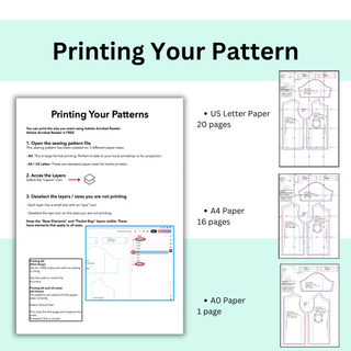 Oversized Tee T-Shirt Sewing Pattern | Japanese Street Style Tee Sewing Pattern XS-3XL