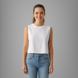 Crop Top Pattern PDF | Easy Summer Sewing Patterns for Women XS-3XL | Sleeveless Cropped Top