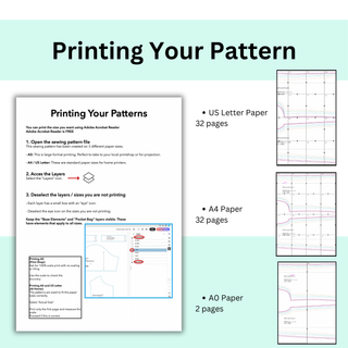 Wide Leg Trouser Sewing Pattern | Easy Palazzo Pants PDF XS-3XL
