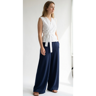 Wide Leg Trouser Sewing Pattern | Easy Palazzo Pants PDF XS-3XL