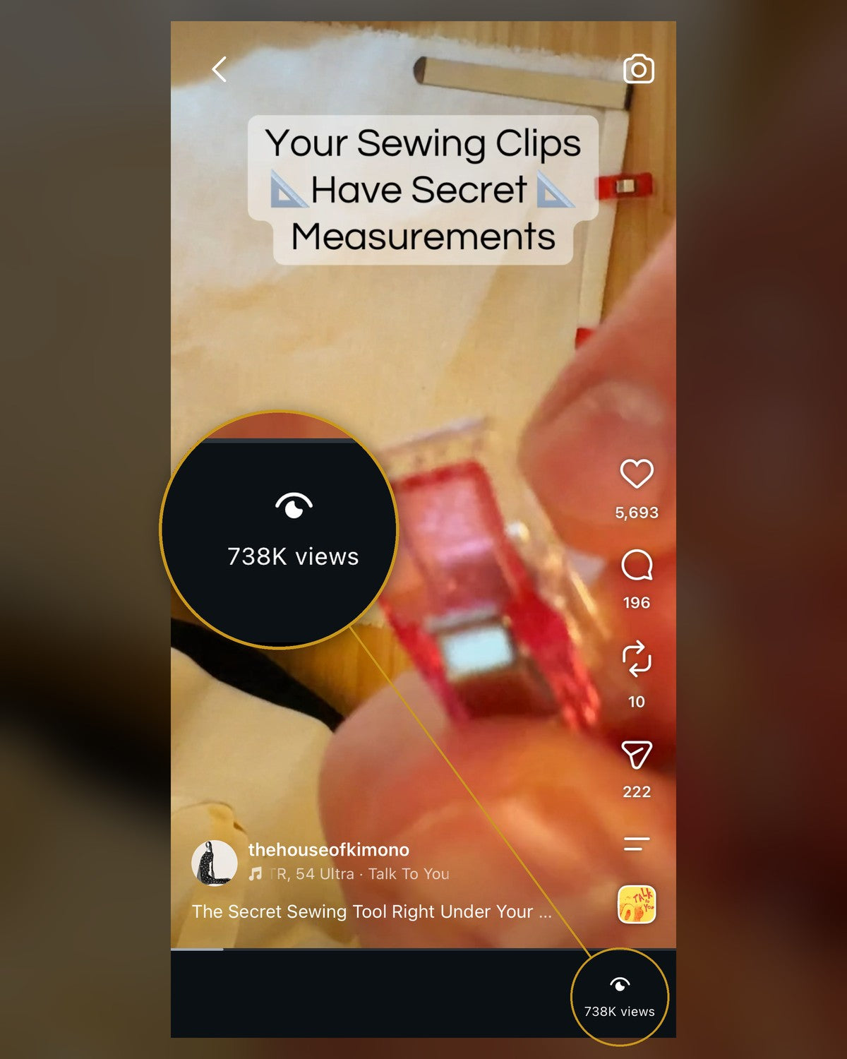 Instagram reel: The Secret Sewing Tool Right Under Your Nose